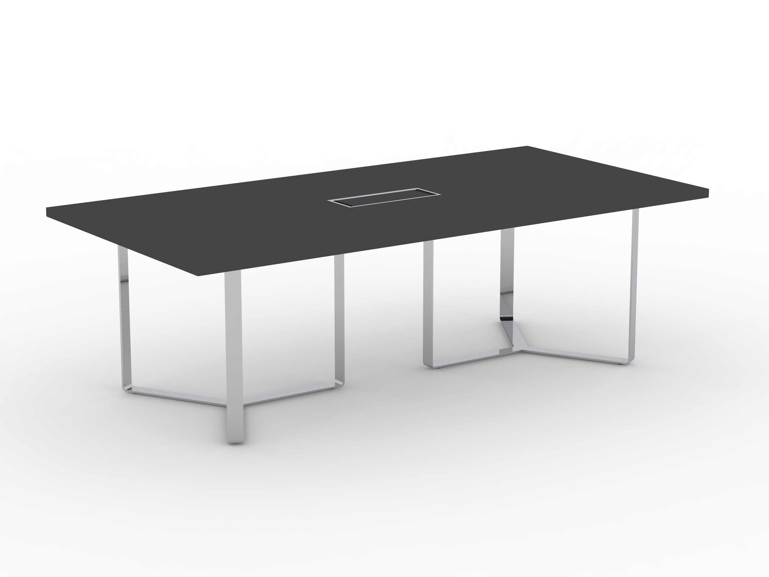 Plana Meeting Table for 8 Persons w/Grommet & Box for Power Socket