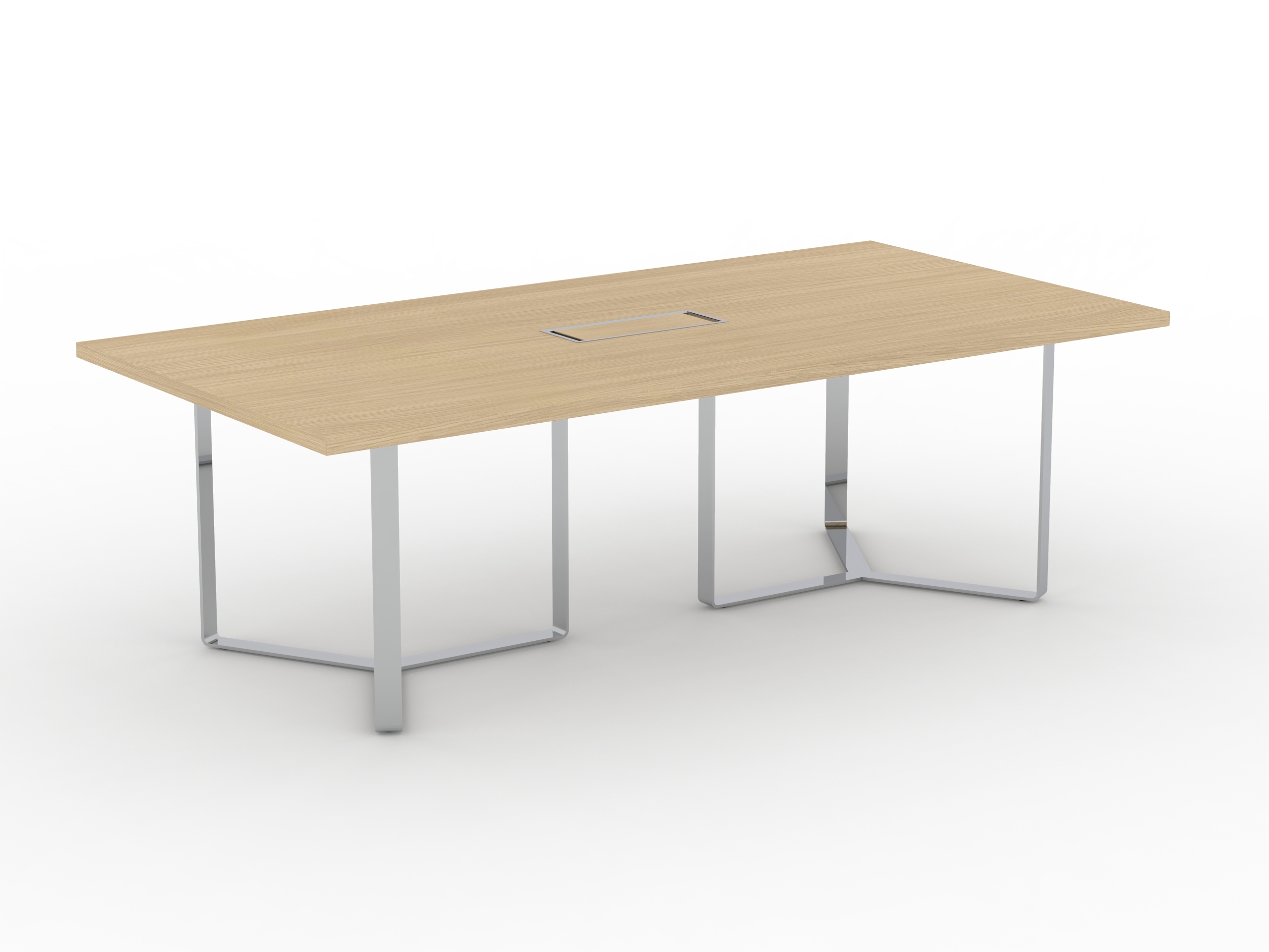 Plana Meeting Table for 8 Persons w/Grommet & Box for Power Socket
