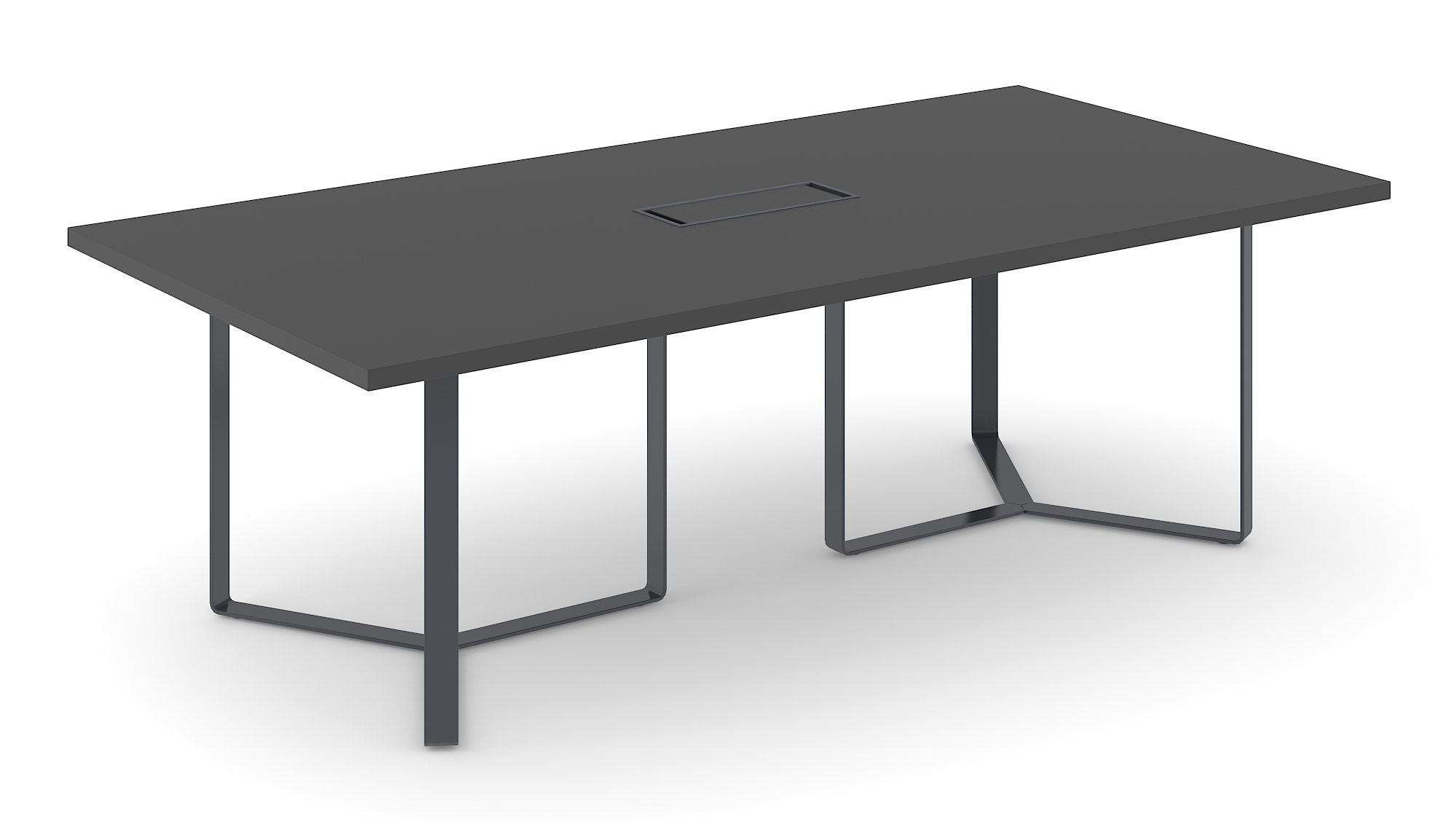 Plana Meeting Table for 8 Persons w/Grommet & Box for Power Socket