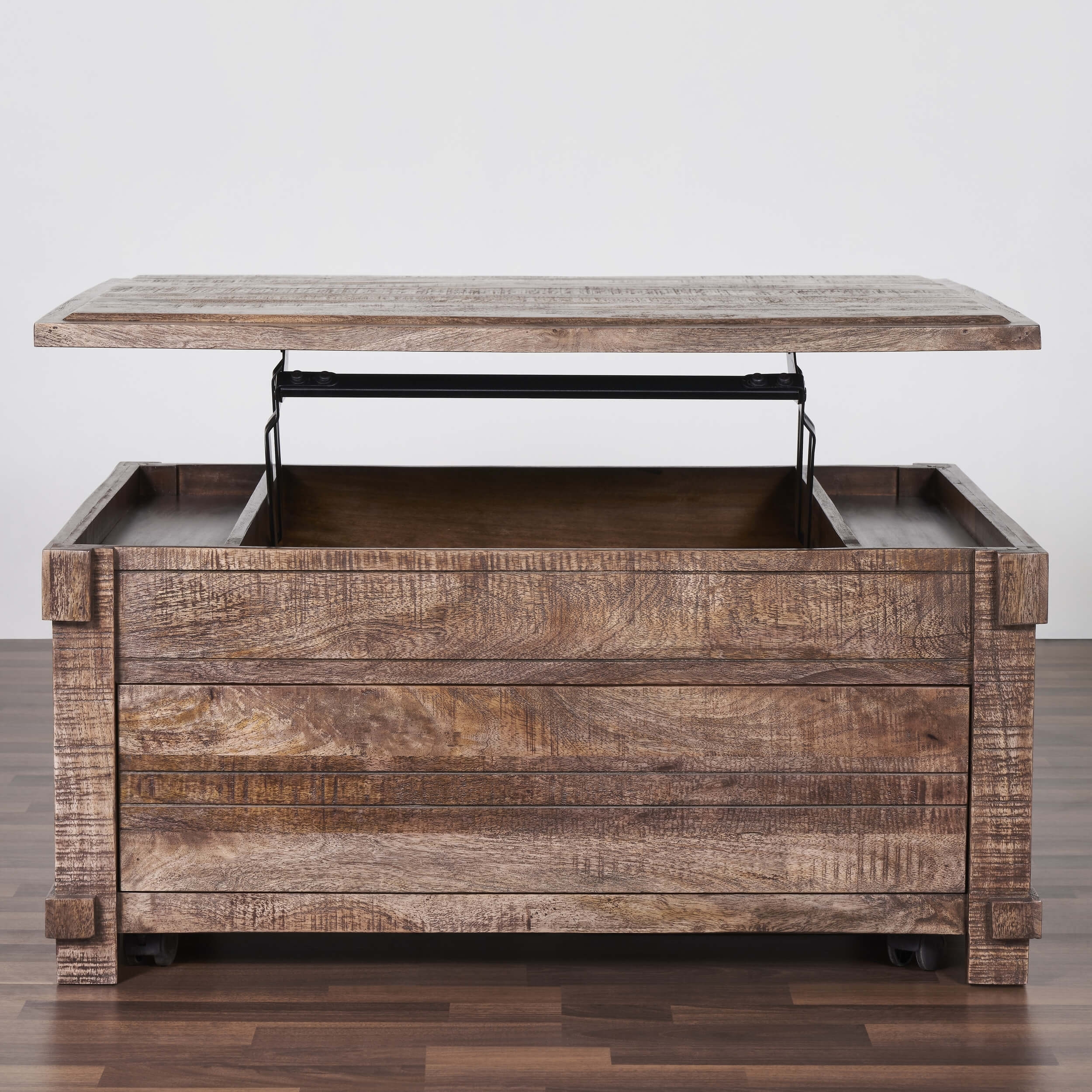 Cross Solid Wood 40" Lift Top Extendable Trunk Coffee Table w/ Storage