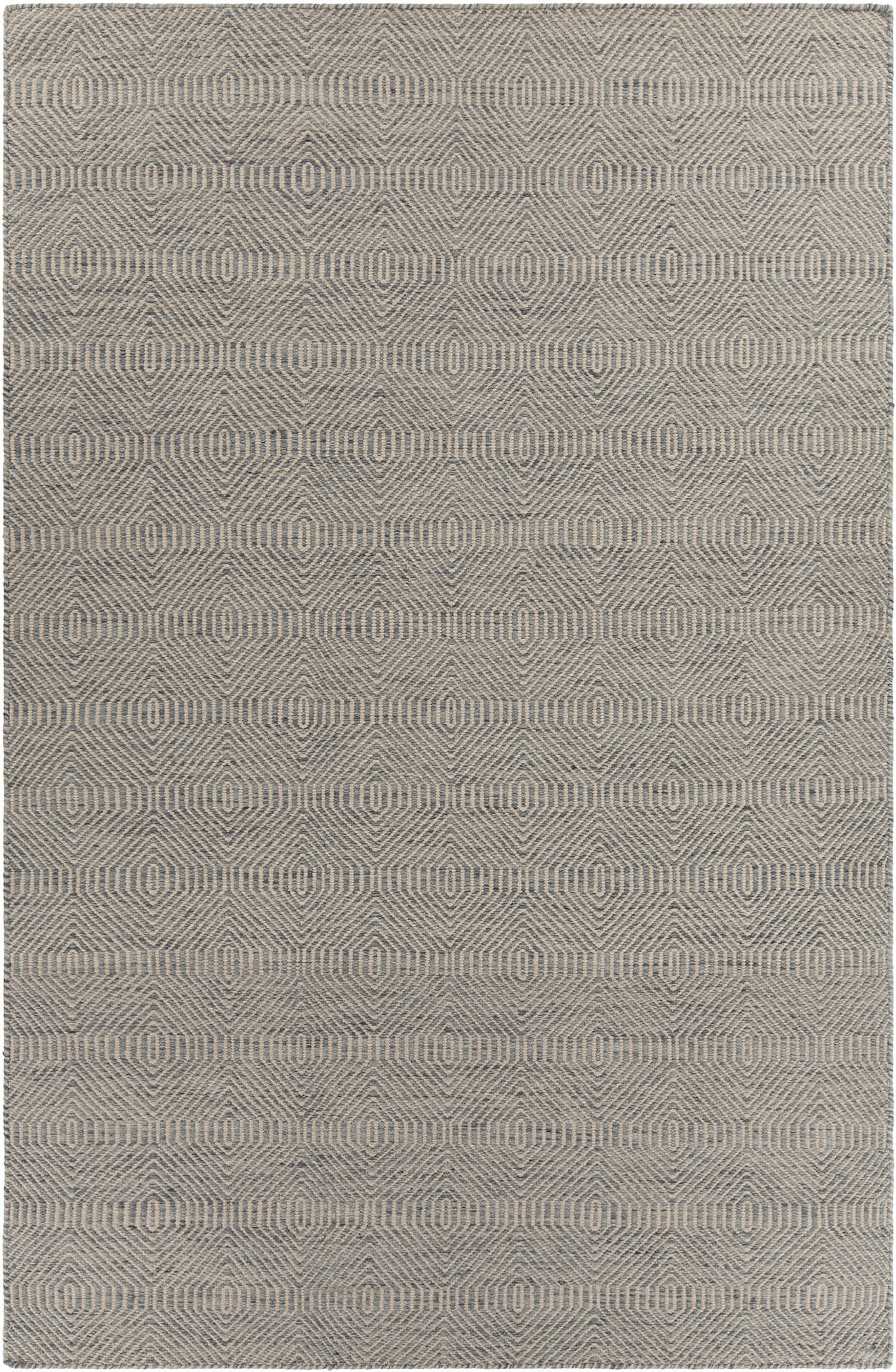 Crest Wool Rectangular Handmade Rug, Composition 3