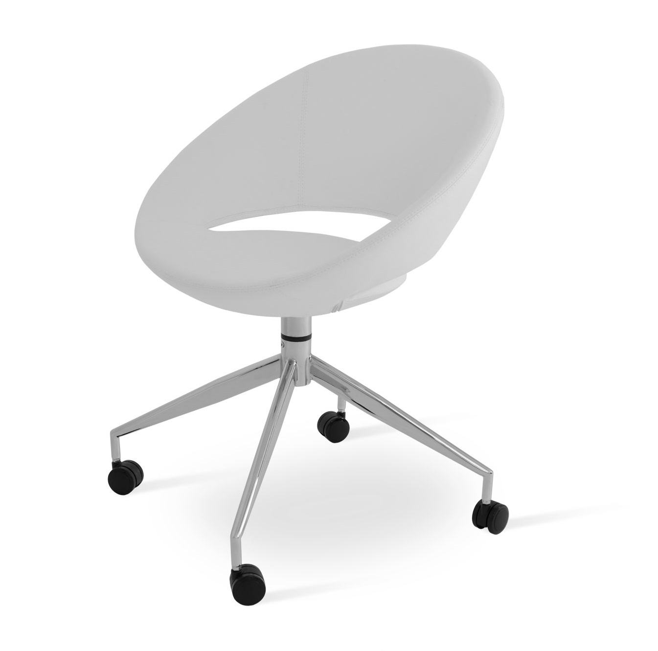 Crescent Spider Swivel Dining Chair
