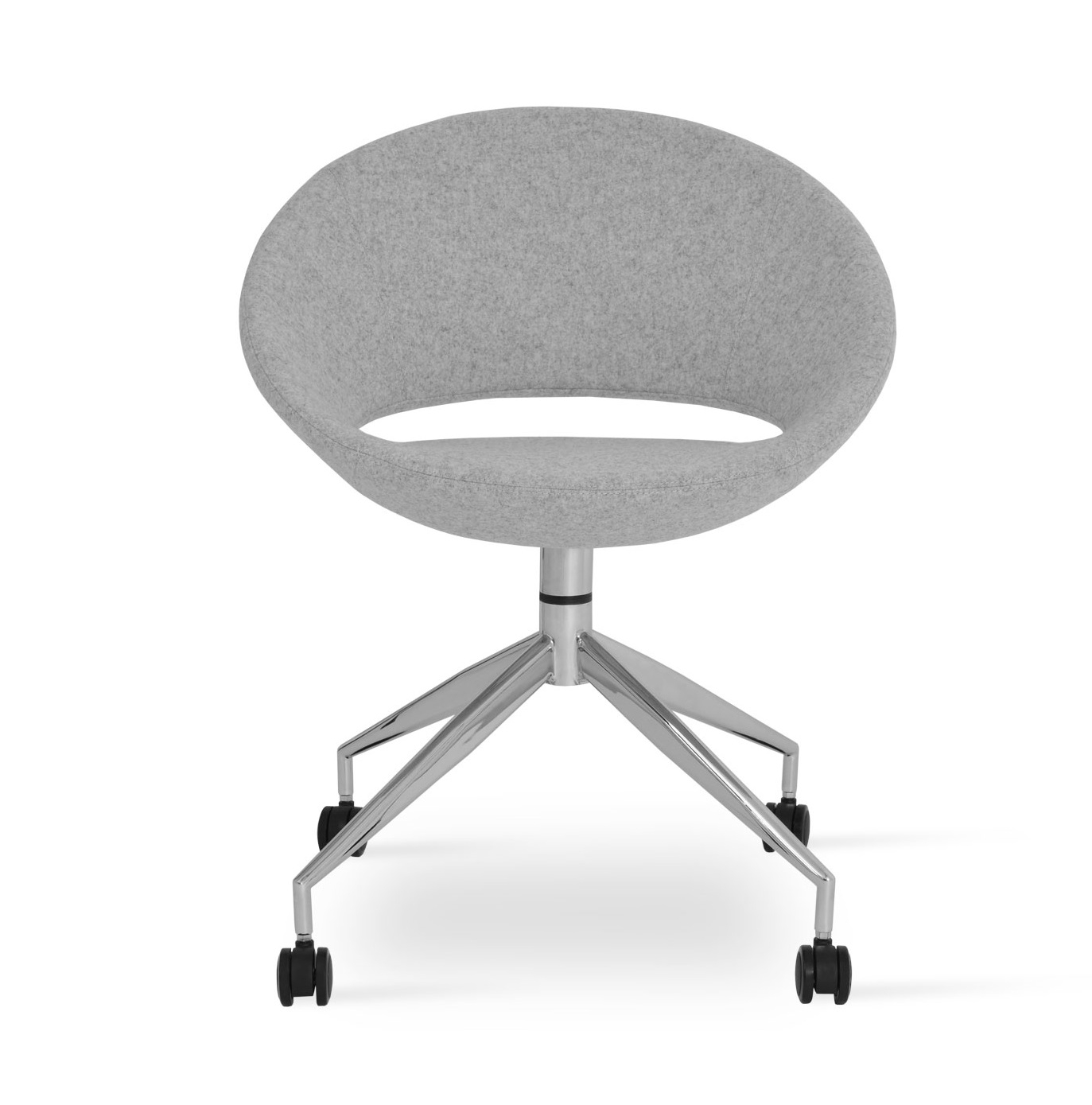 Crescent Spider Swivel Dining Chair