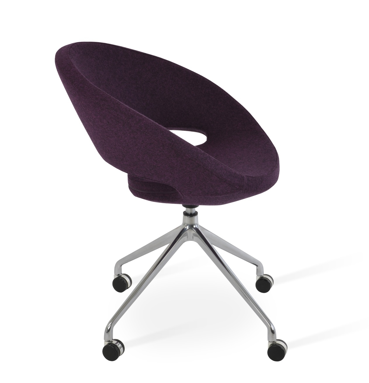 Crescent Spider Swivel Dining Chair