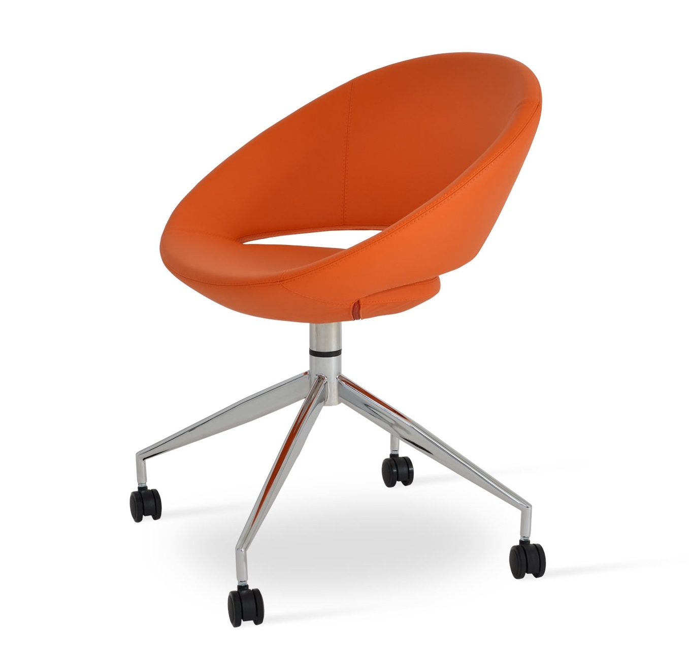 Crescent Spider Swivel Dining Chair