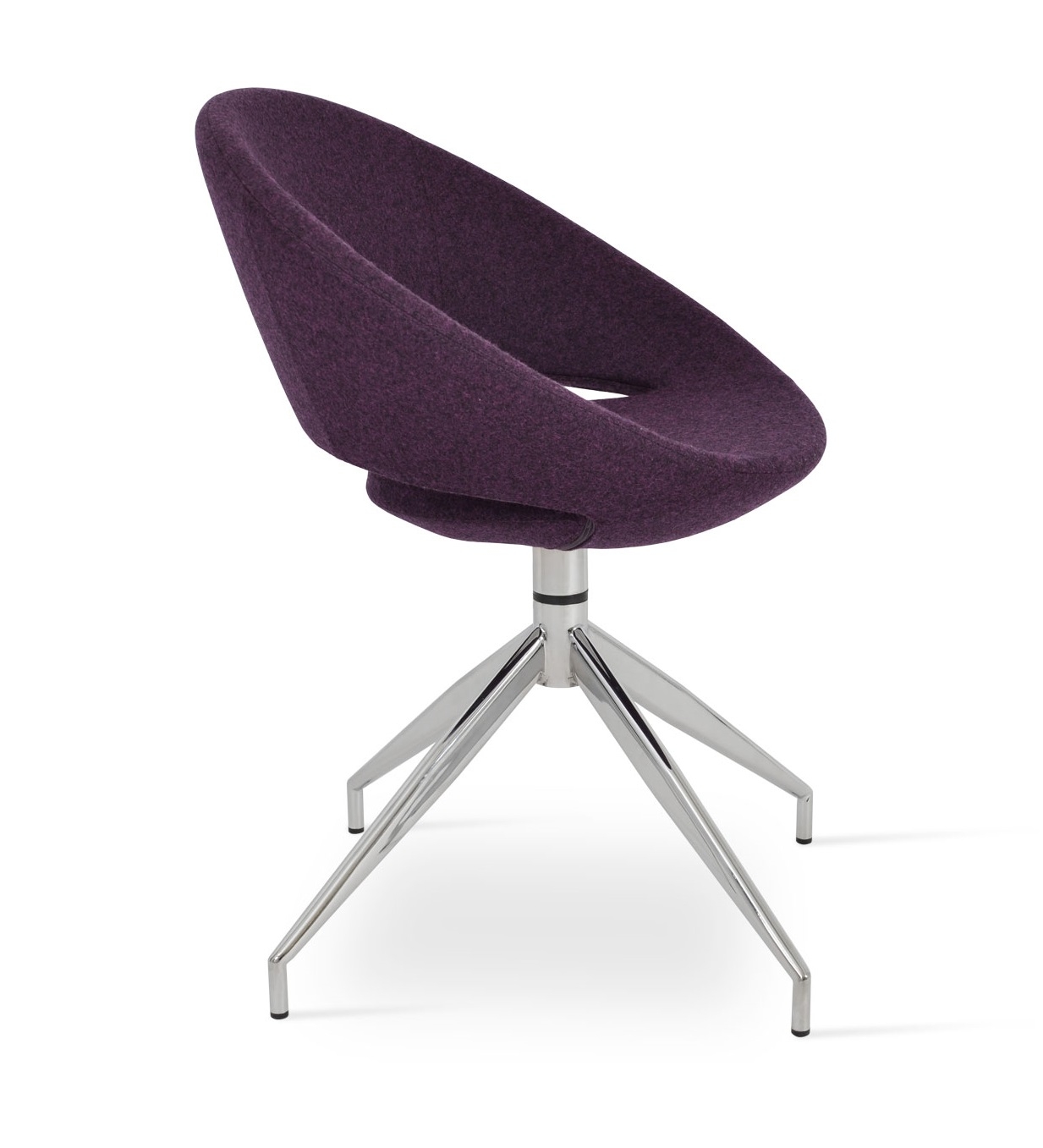 Crescent Spider Swivel Dining Chair