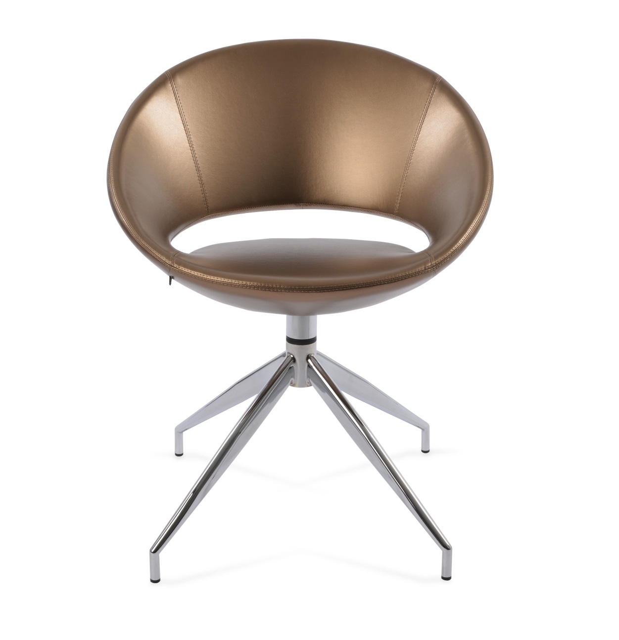 Crescent Spider Swivel Dining Chair