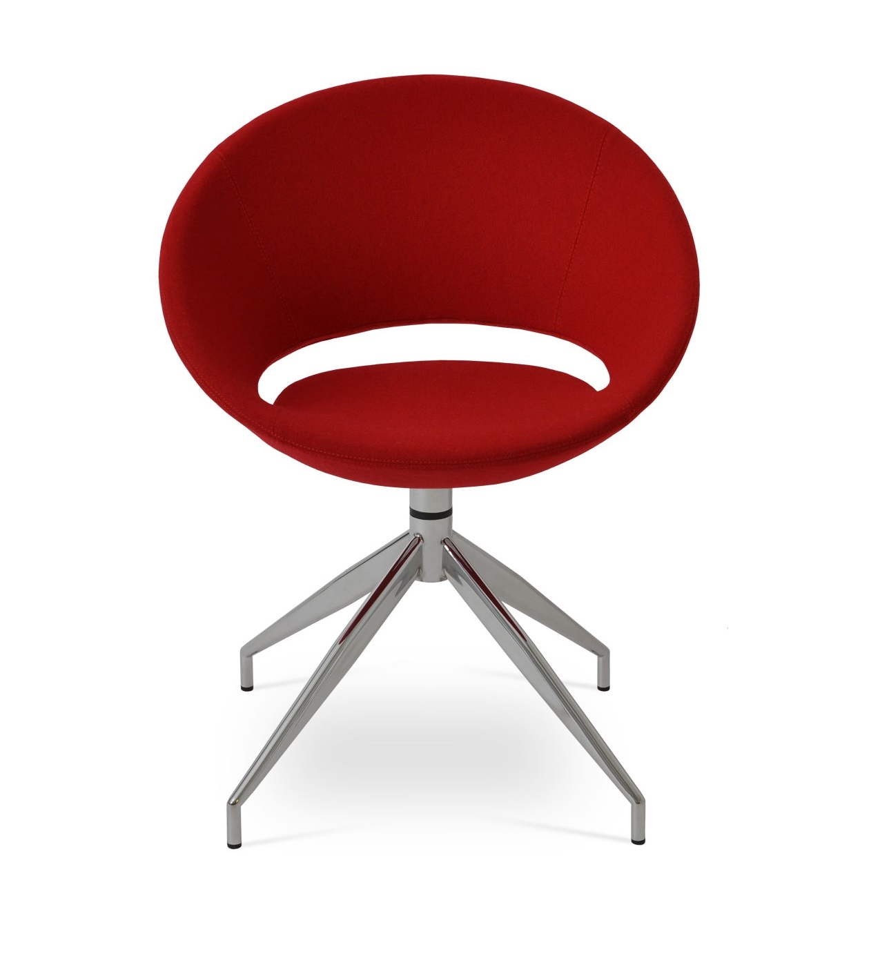 Crescent Spider Swivel Dining Chair
