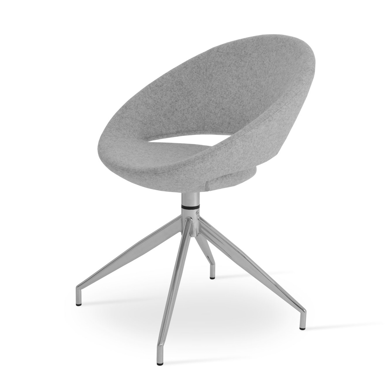 Crescent Spider Swivel Dining Chair