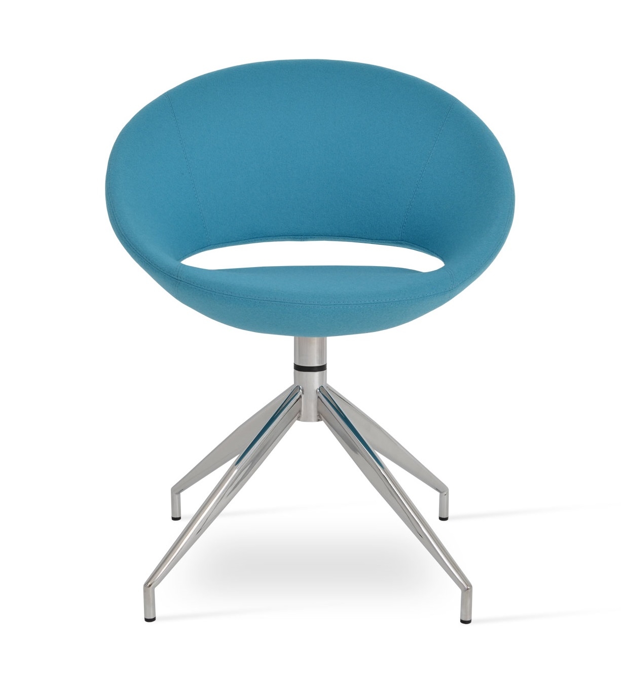 Crescent Spider Swivel Dining Chair