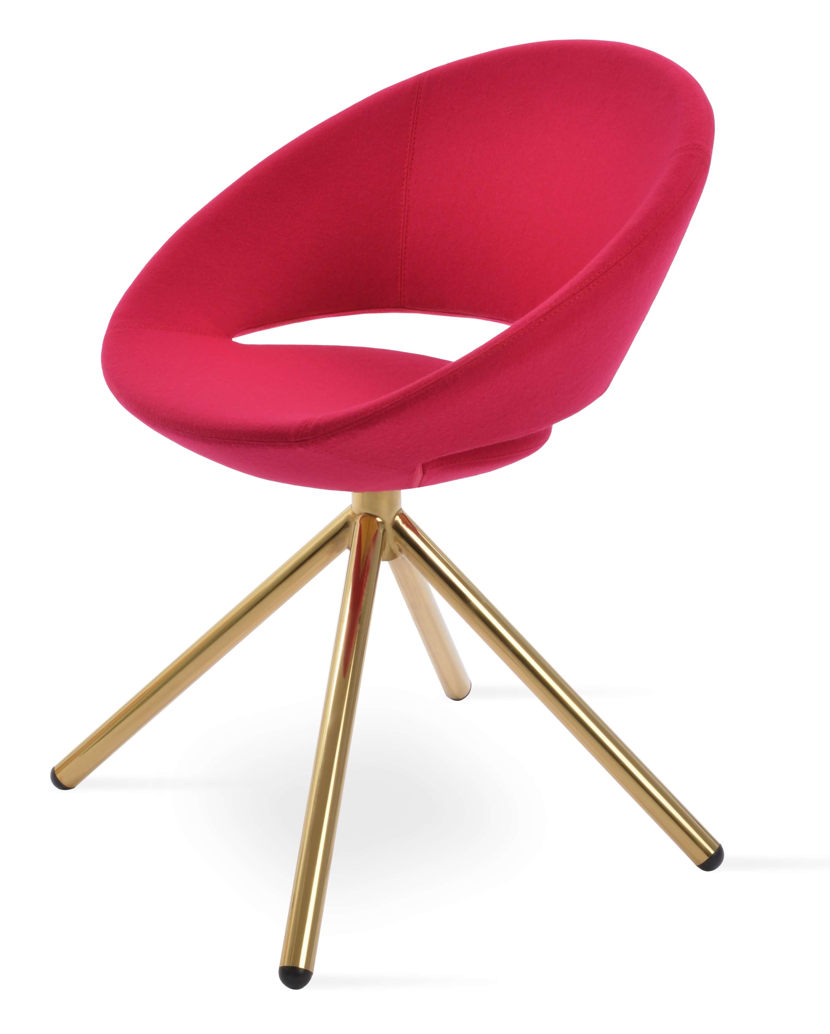 Crescent Stick Swivel Dining Chair
