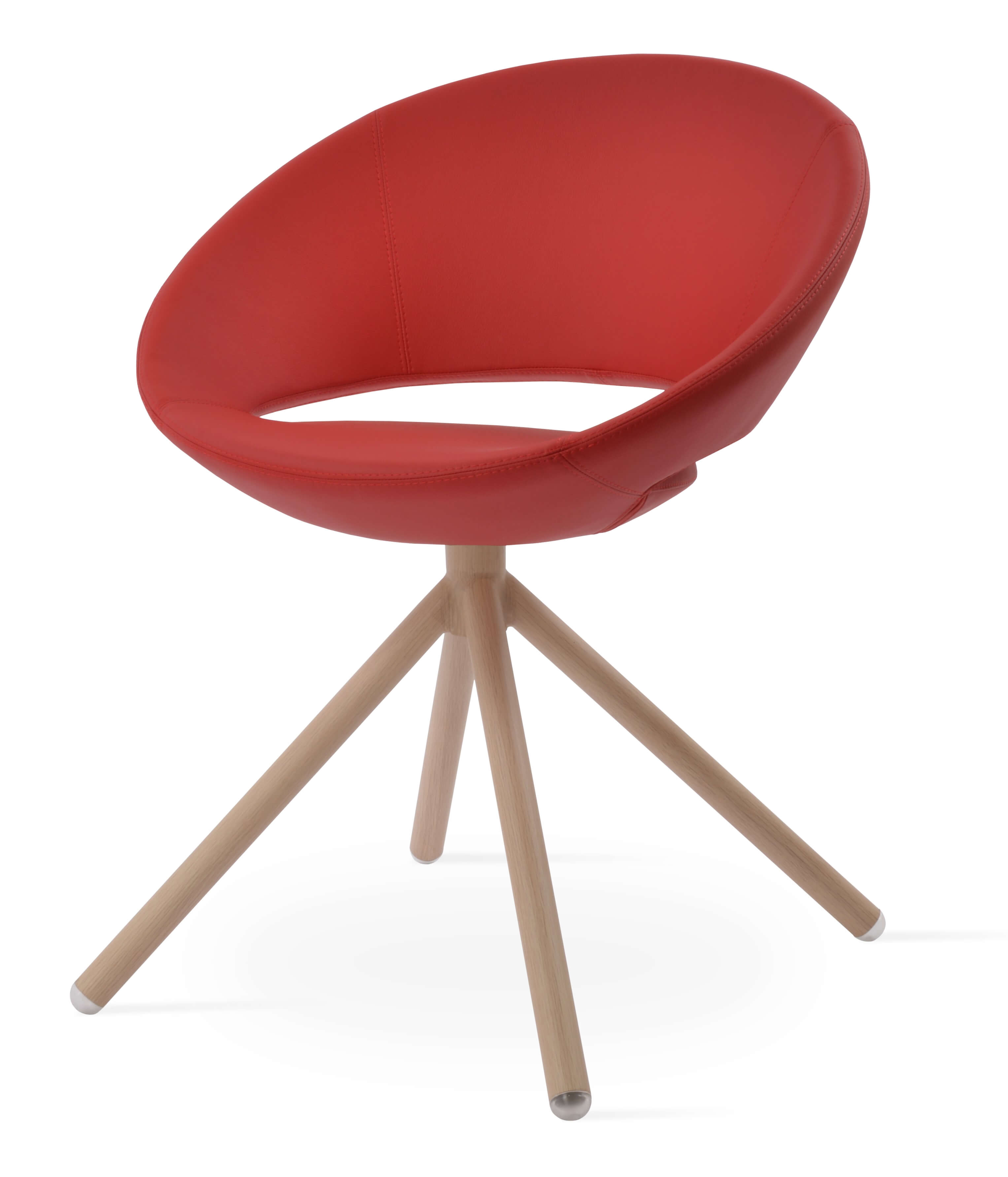 Crescent Stick Swivel Dining Chair