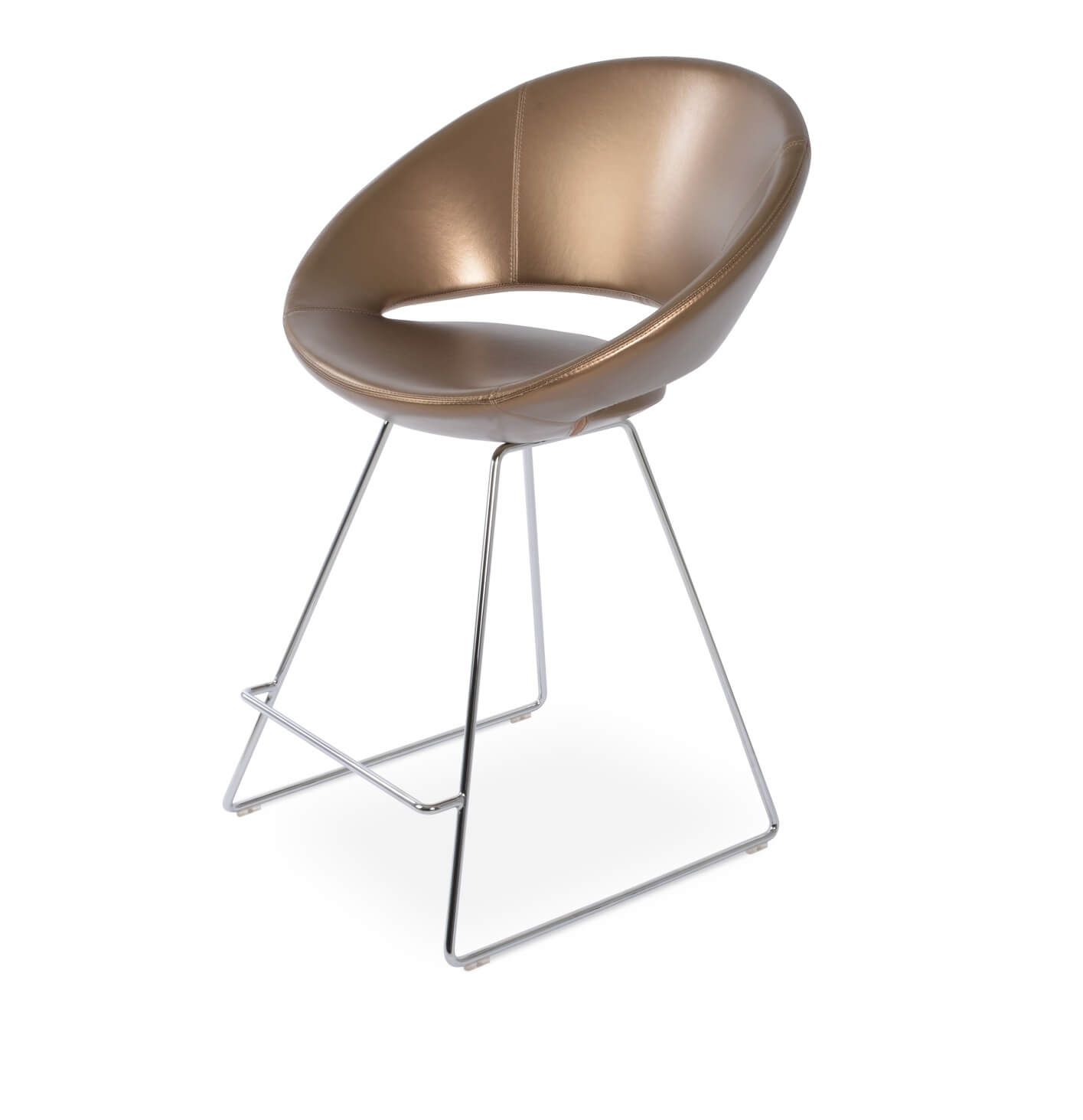 Crescent Wire Counter Stool
