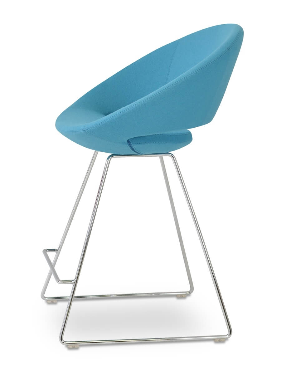 Crescent Wire Counter Stool