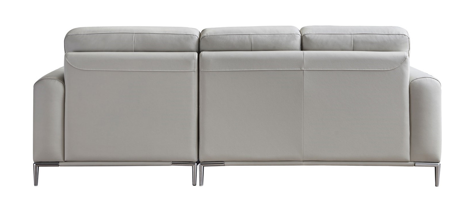 Crosby Top Grain Leather Sectional, Right Arm Chaise Facing