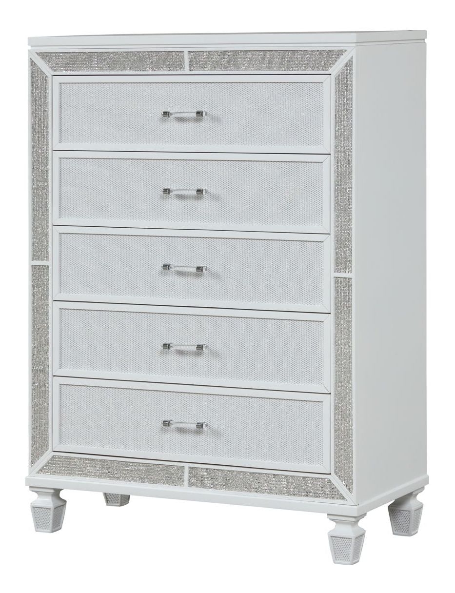 Crystal Acrylic/Wood Regular Bedroom Set