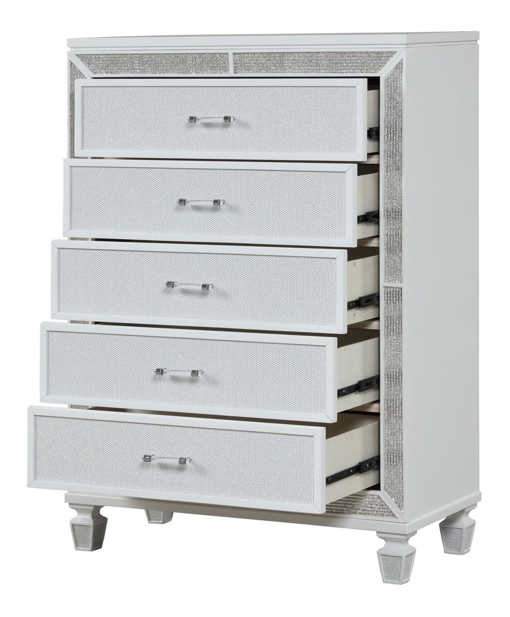 Crystal Acrylic/Wood Regular Bedroom Set