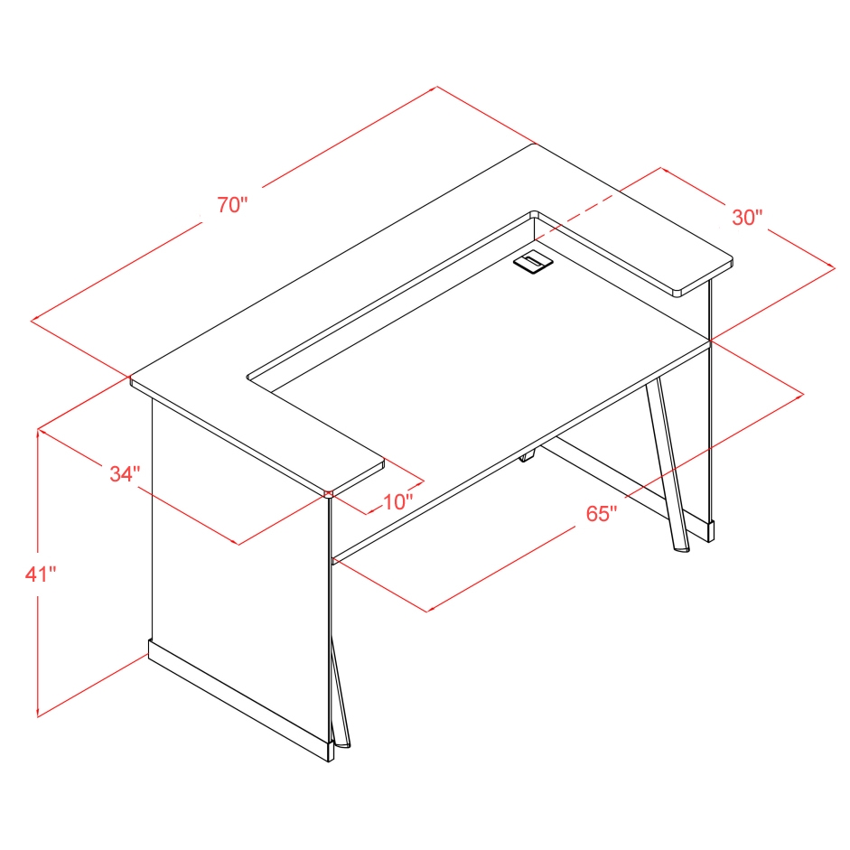 Crystal 70" Glass Straight Reception Desk with Light