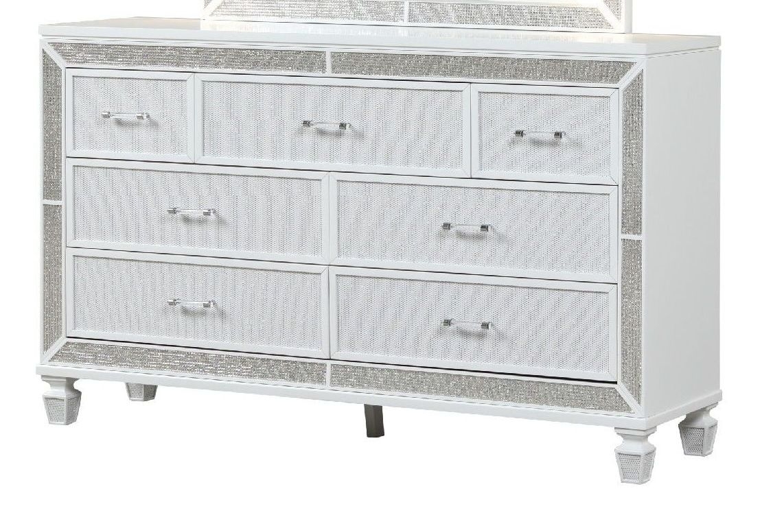 Crystal Acrylic/Wood Regular Bedroom Set