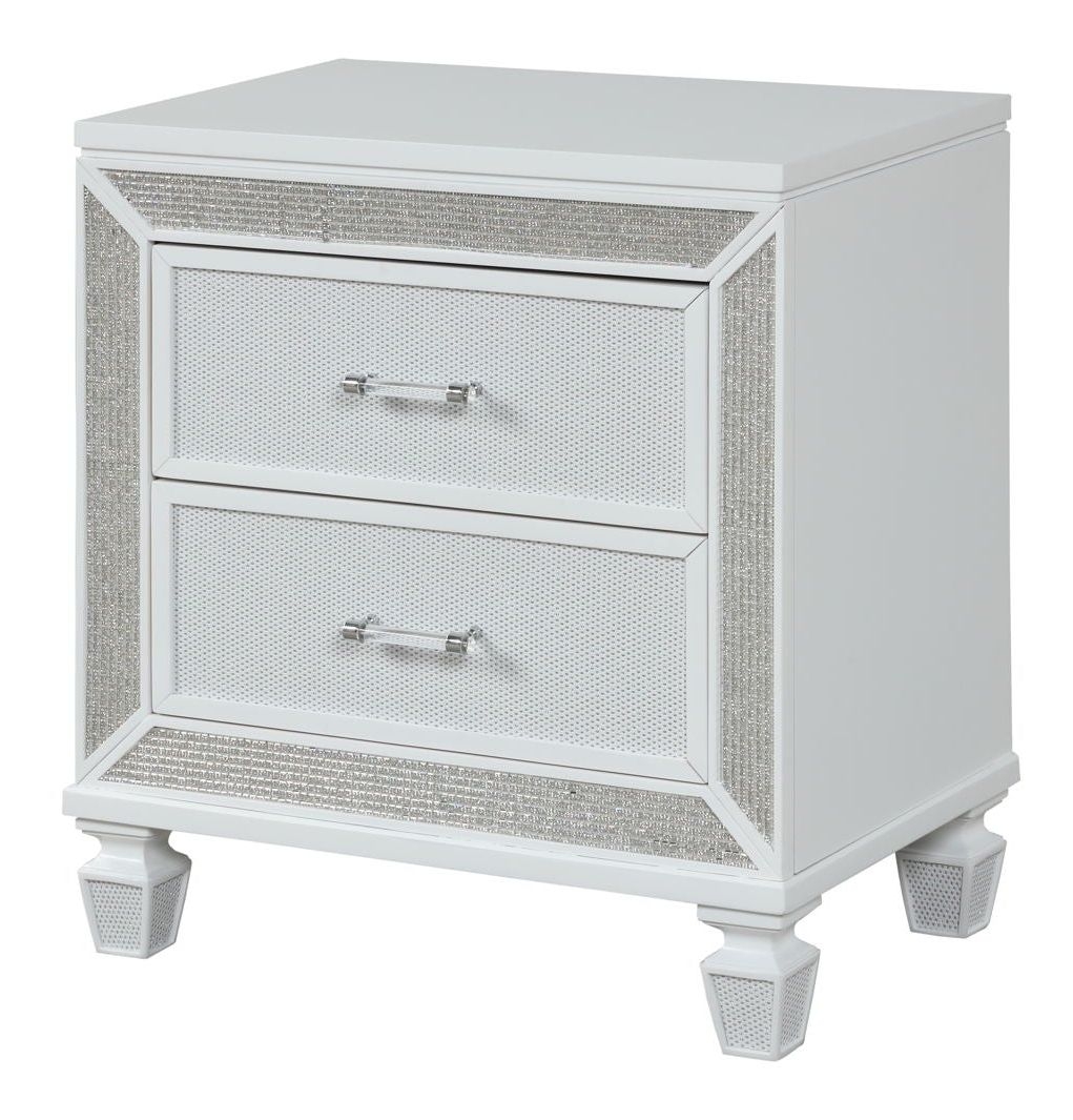 Crystal Acrylic/Wood Regular Bedroom Set