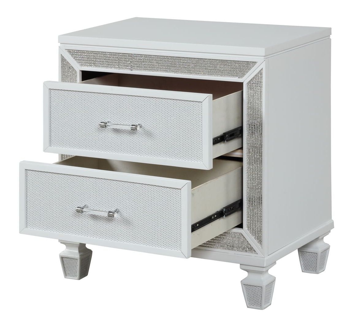 Crystal Acrylic/Wood Regular Bedroom Set