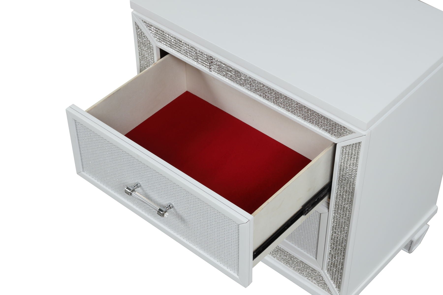 Crystal Acrylic/Wood Regular Bedroom Set