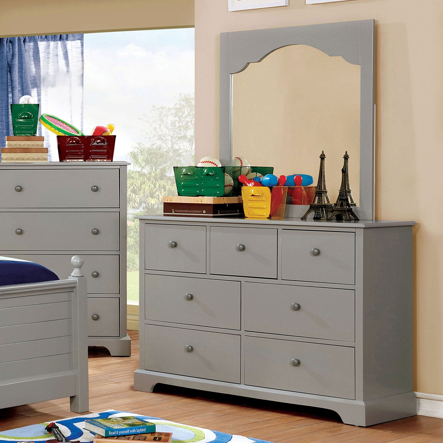 Diane Wood Youth Panel Bedroom Set