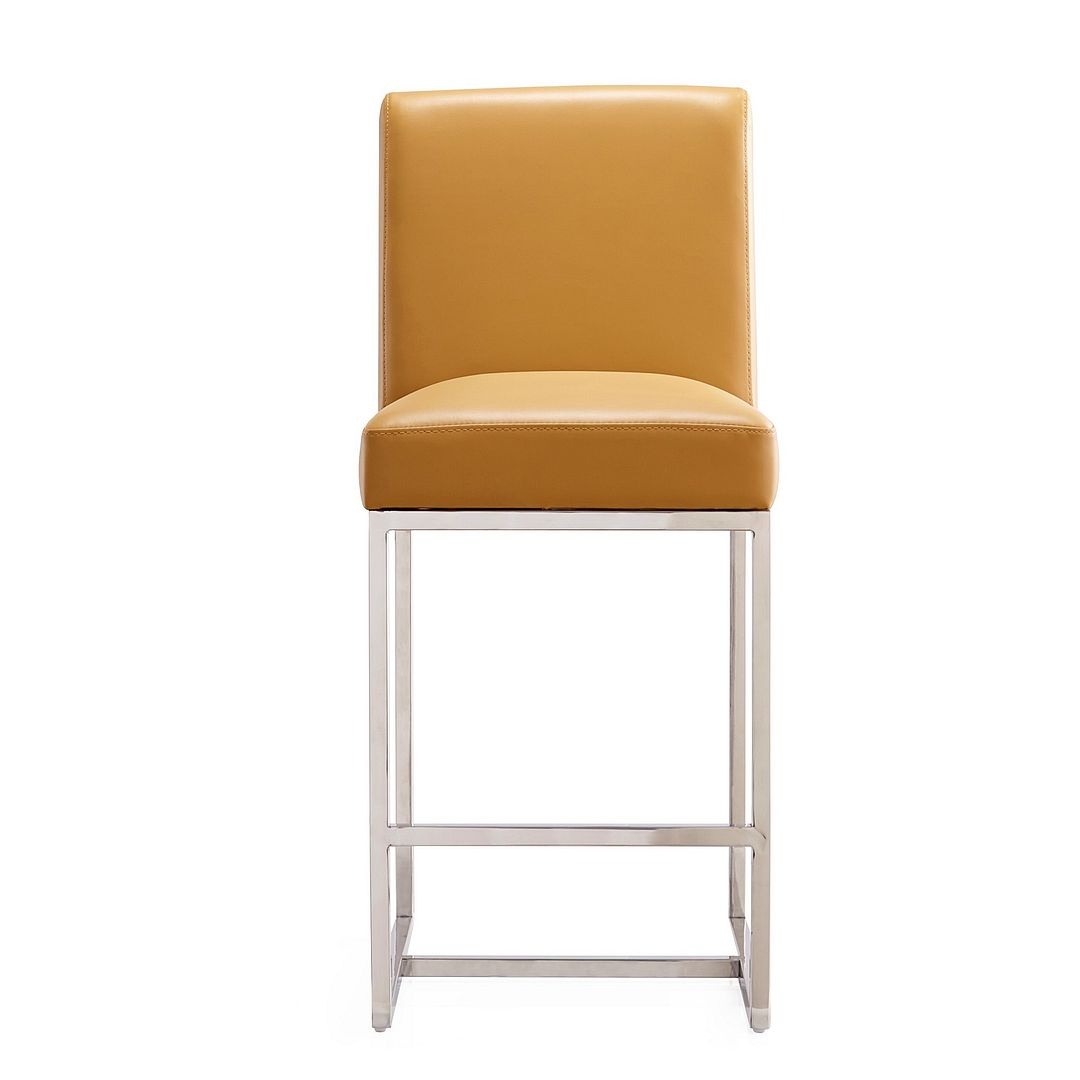 Element 37.2-inch Leatherette/Stainless Steel Counter Stool