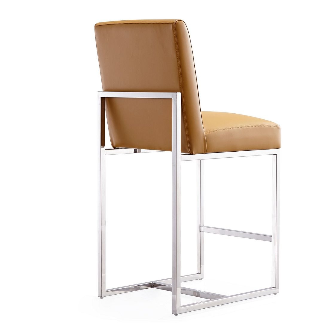 Element 37.2-inch Leatherette/Stainless Steel Counter Stool