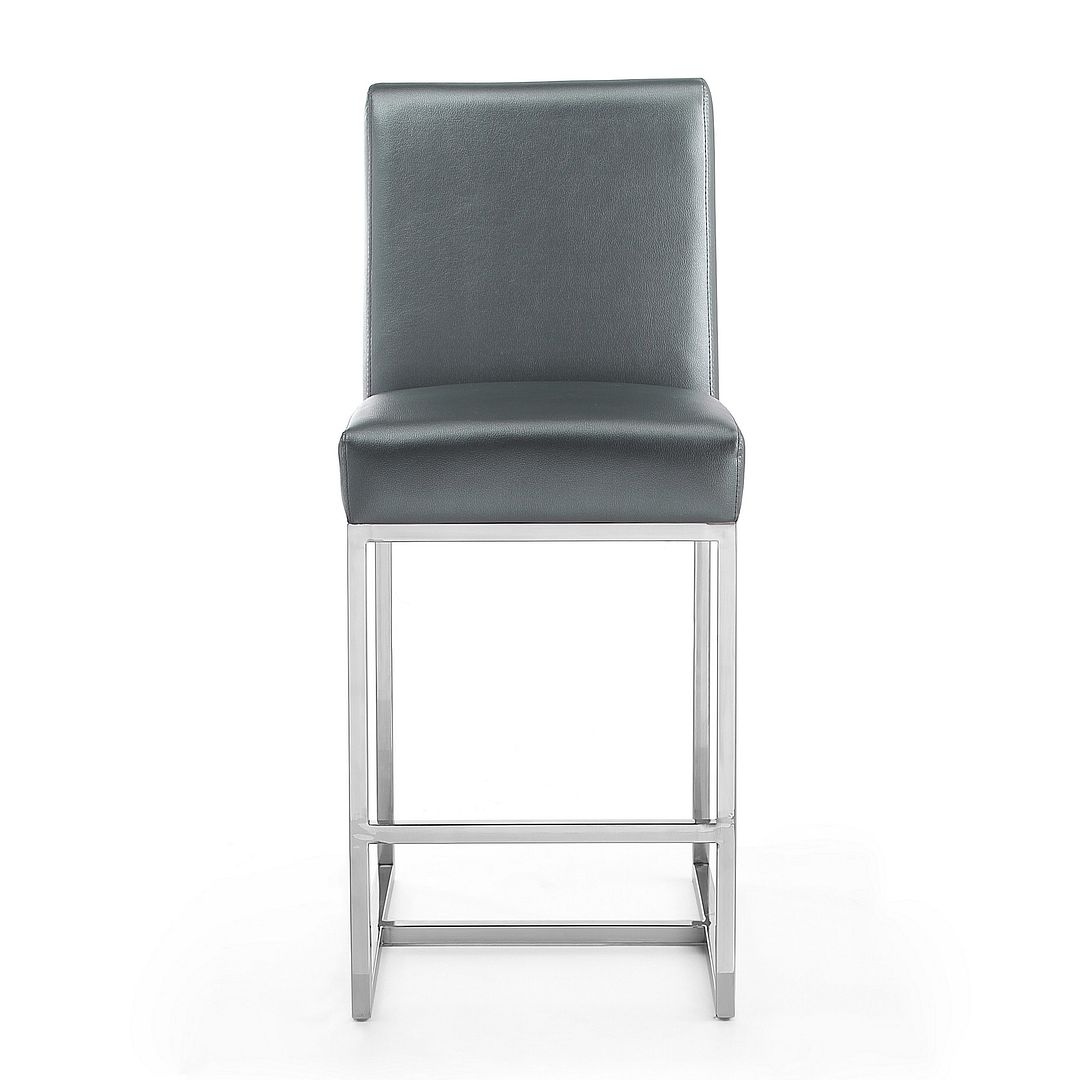 Element 37.2-inch Leatherette/Stainless Steel Counter Stool