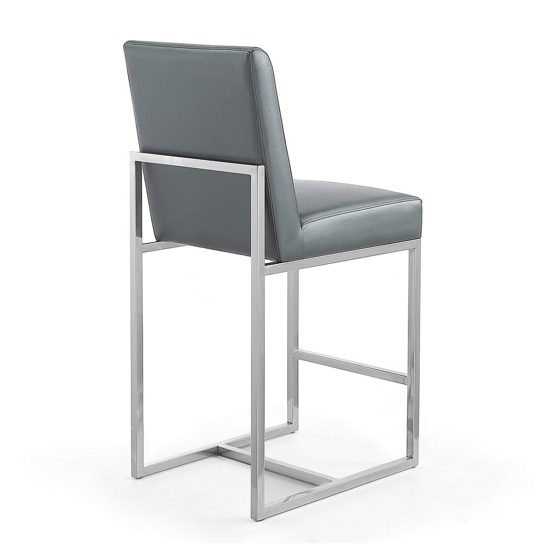 Element 37.2-inch Leatherette/Stainless Steel Counter Stool