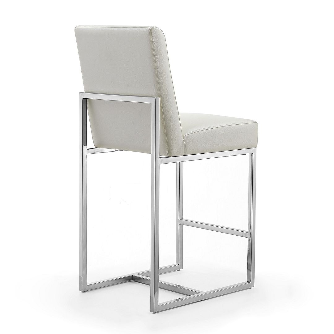 Element 37.2-inch Leatherette/Stainless Steel Counter Stool