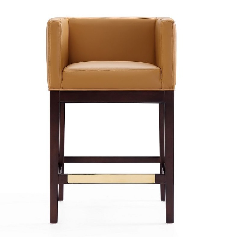 Kingsley 34-inch Leatherette/Beech Wood Counter Stool