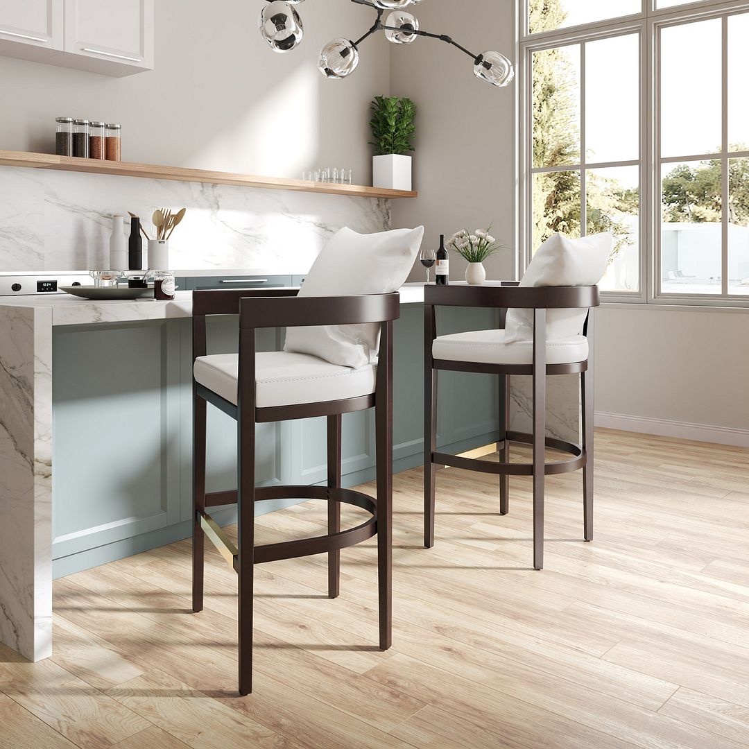 Ritz 34-inch Leatherette/Beech Wood Counter Stool