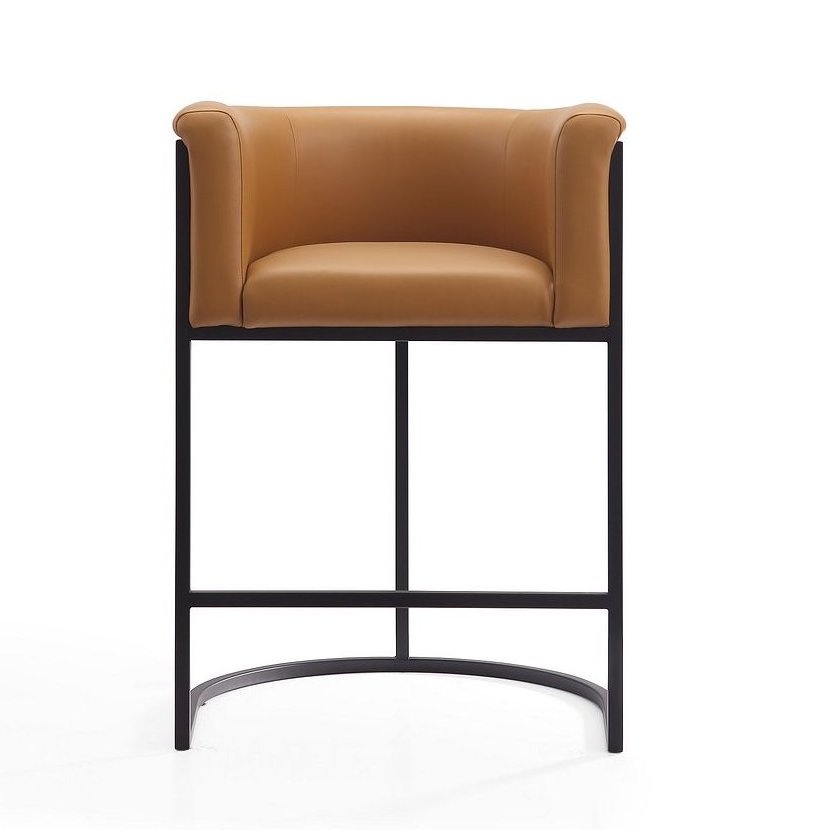 Cosmopolitan 33.8-inch Leatherette/Metal Counter Stool