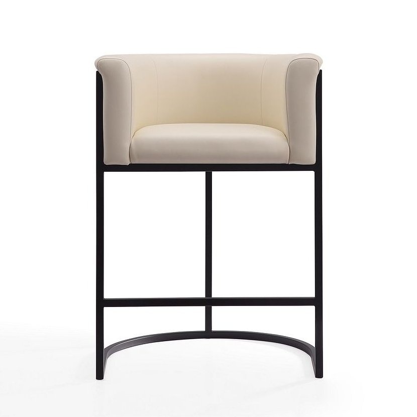 Cosmopolitan 33.8-inch Leatherette/Metal Counter Stool
