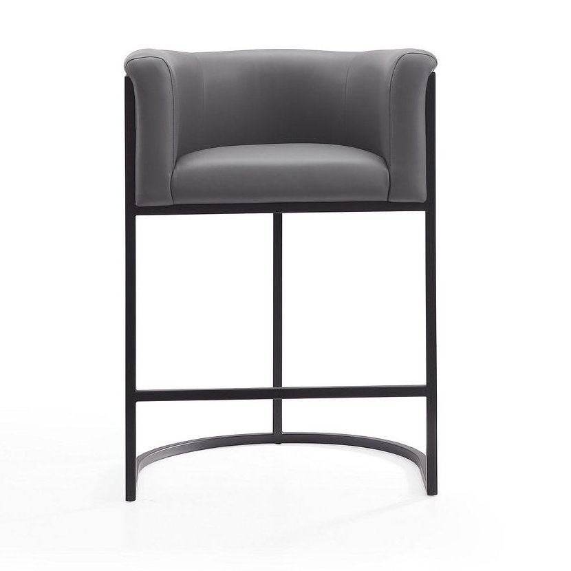 Cosmopolitan 33.8-inch Leatherette/Metal Counter Stool
