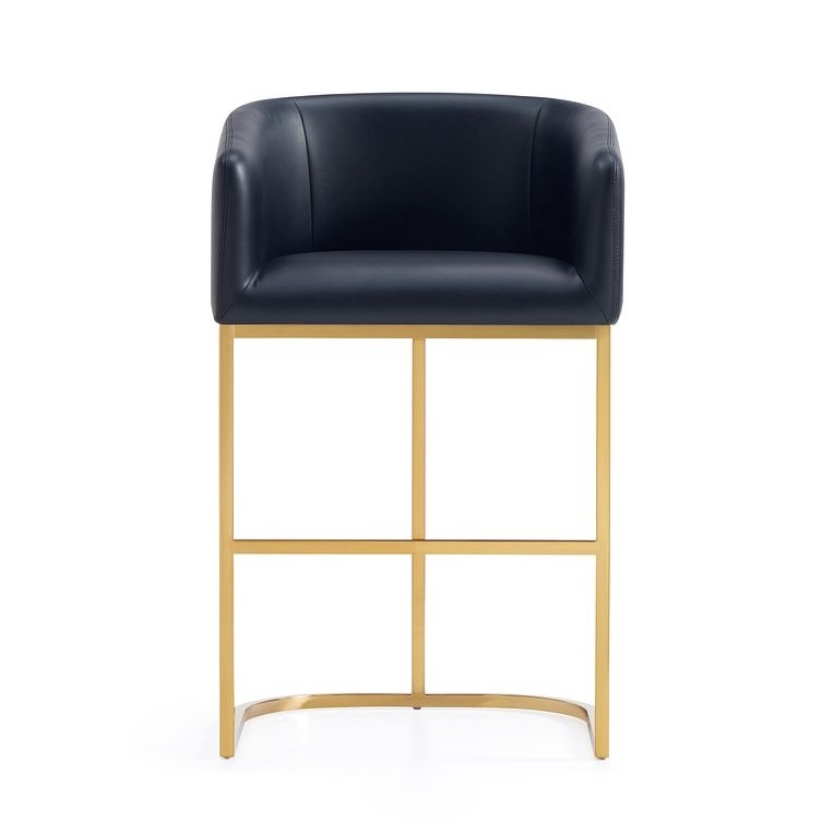 Louvre 36-inch Leatherette/Stainless Steel Counter Stool
