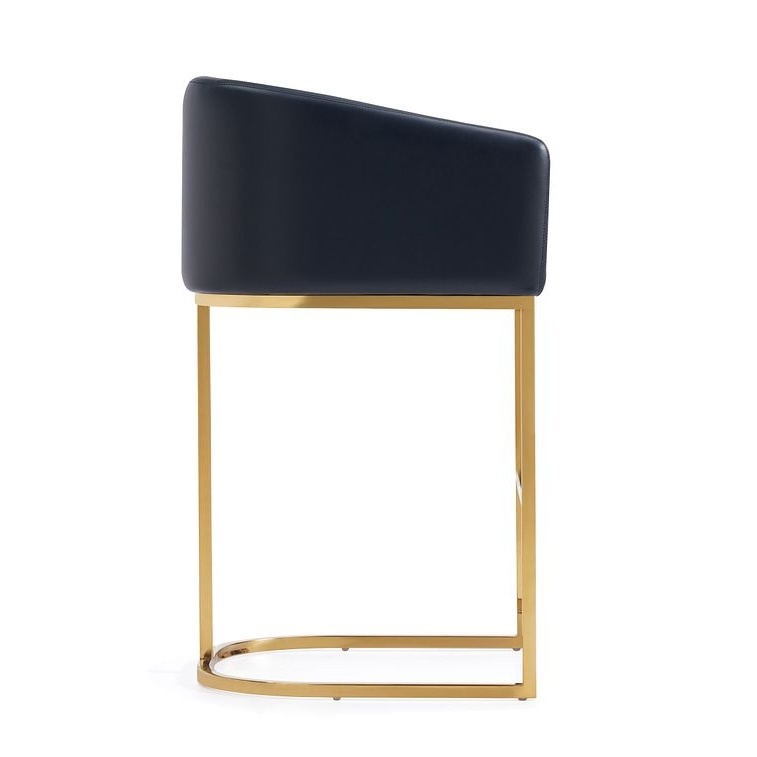 Louvre 36-inch Leatherette/Stainless Steel Counter Stool