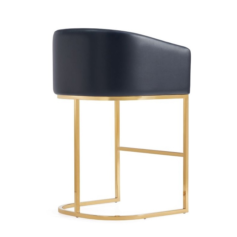 Louvre 36-inch Leatherette/Stainless Steel Counter Stool