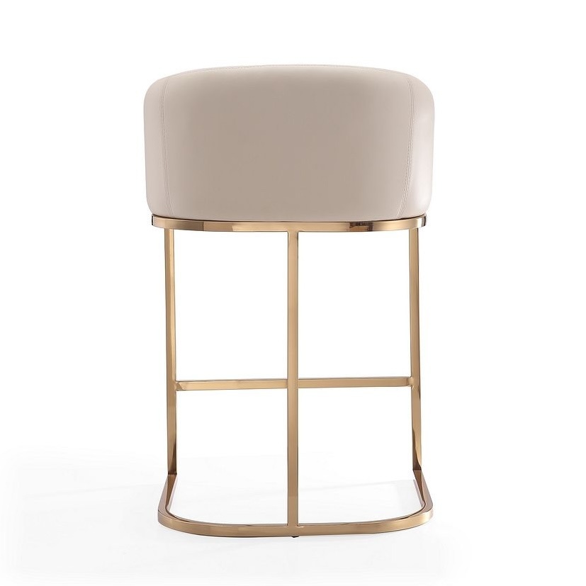 Louvre 36-inch Leatherette/Stainless Steel Counter Stool