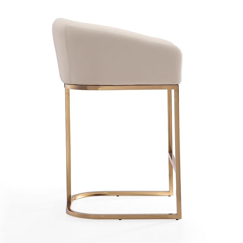 Louvre 36-inch Leatherette/Stainless Steel Counter Stool