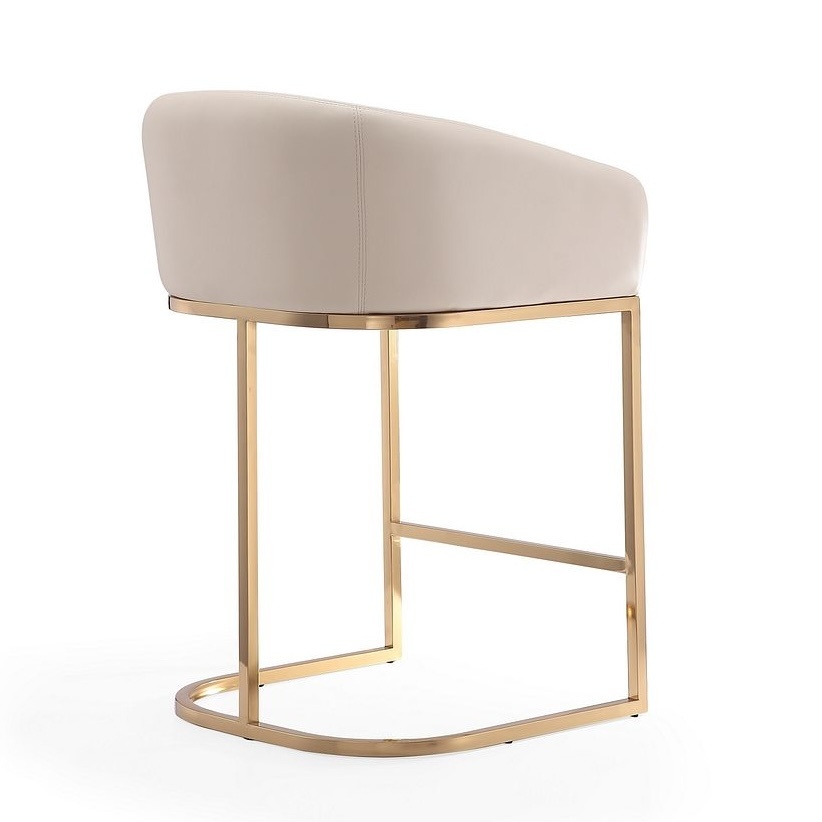 Louvre 36-inch Leatherette/Stainless Steel Counter Stool