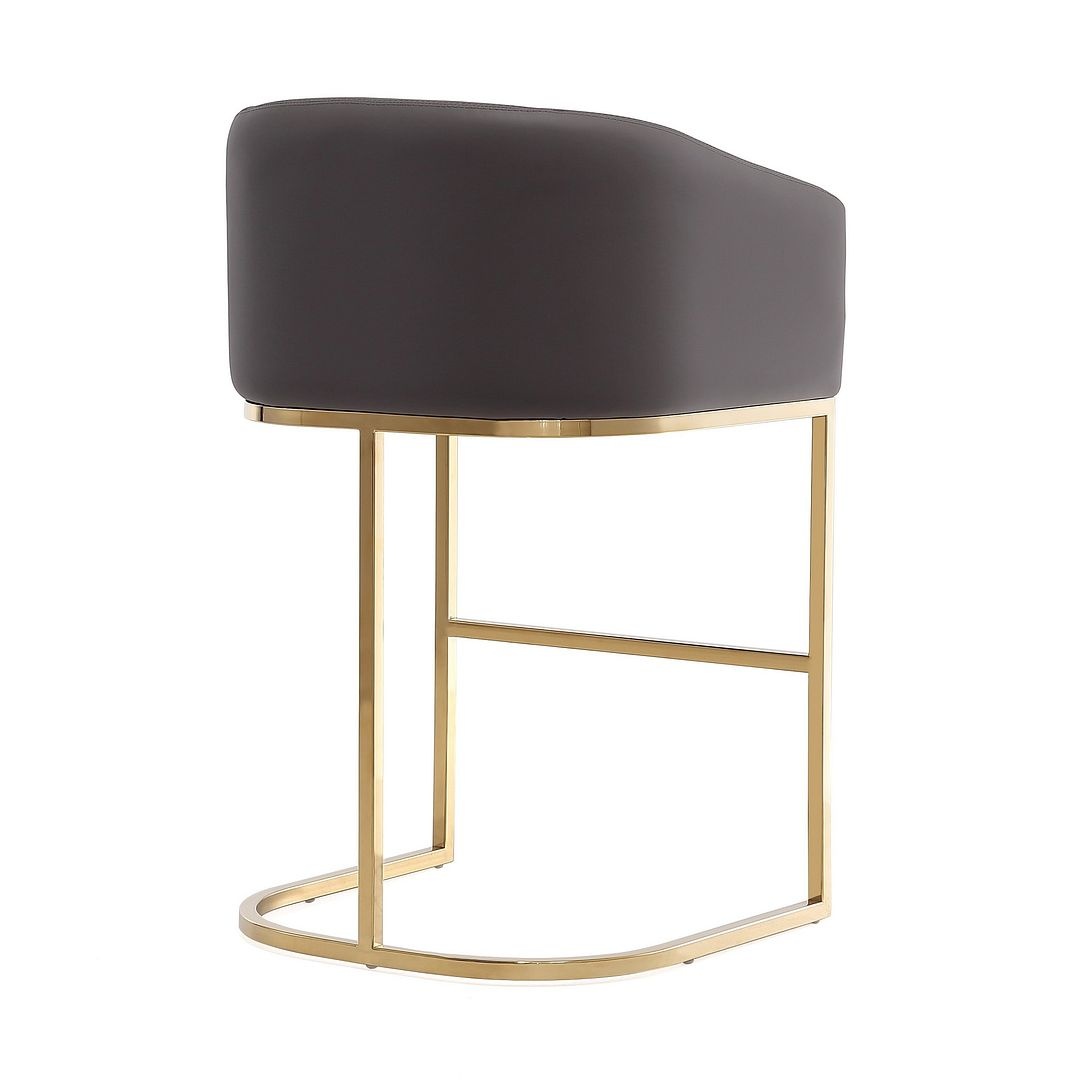Louvre 36-inch Leatherette/Stainless Steel Counter Stool