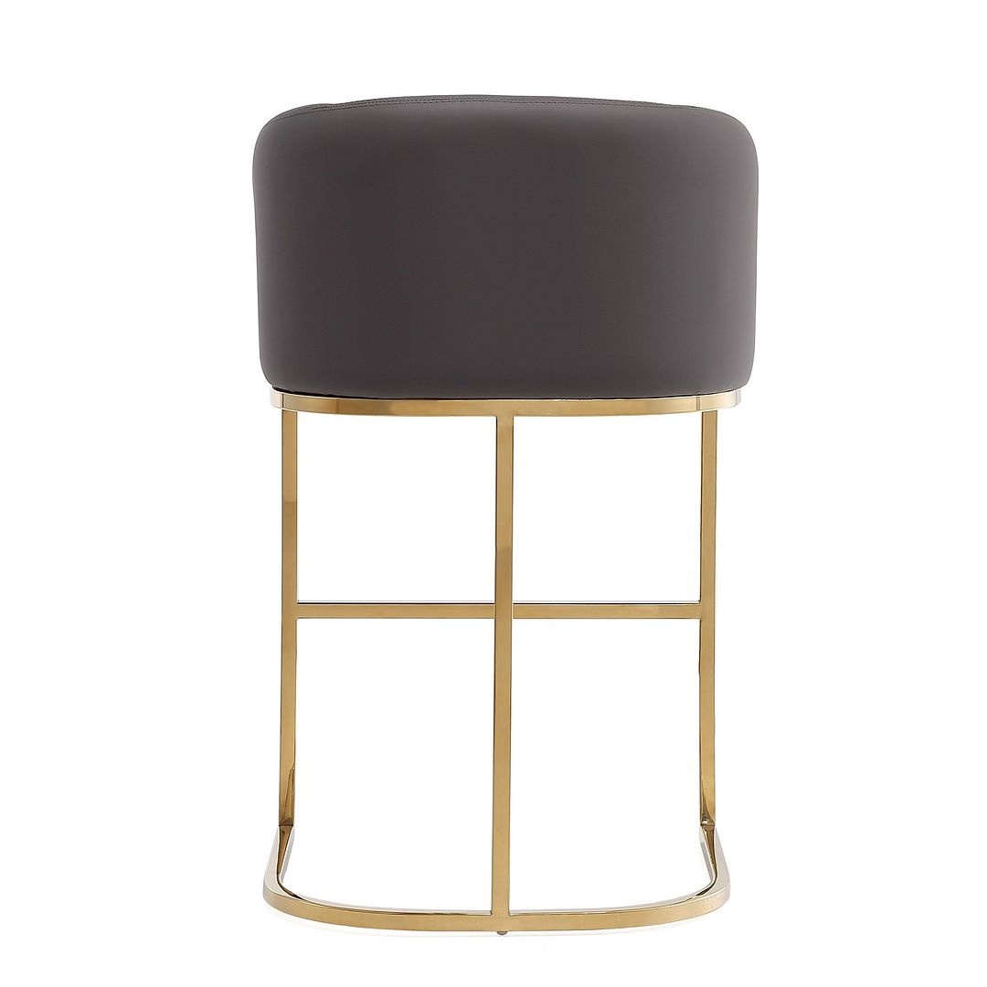 Louvre 36-inch Leatherette/Stainless Steel Counter Stool