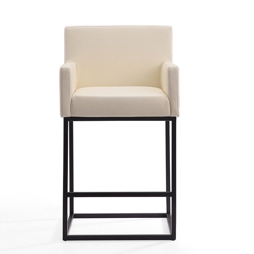Ambassador 38-inch Leatherette/Metal Counter Stool