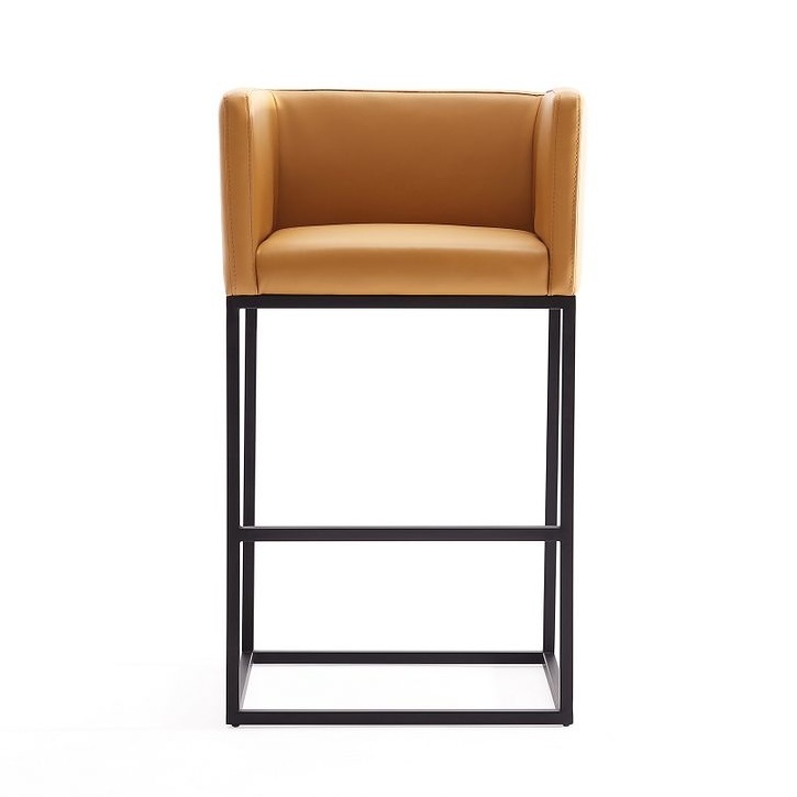 Embassy 34-inch Leatherette/Metal Counter Height Bar Stool