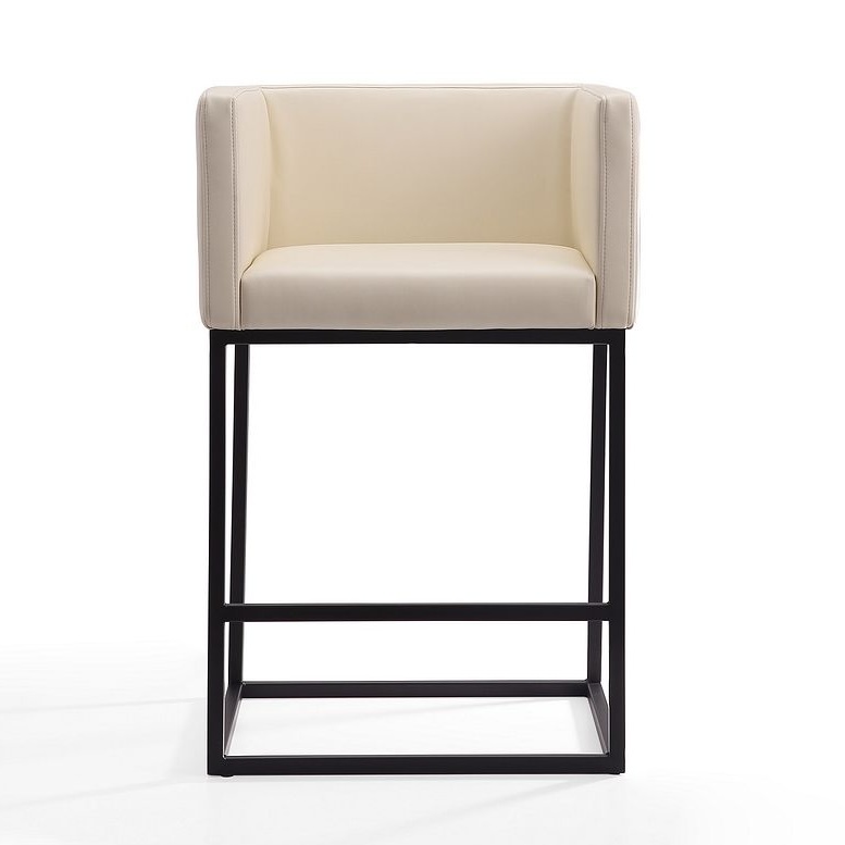 Embassy 34-inch Leatherette/Metal Counter Height Bar Stool