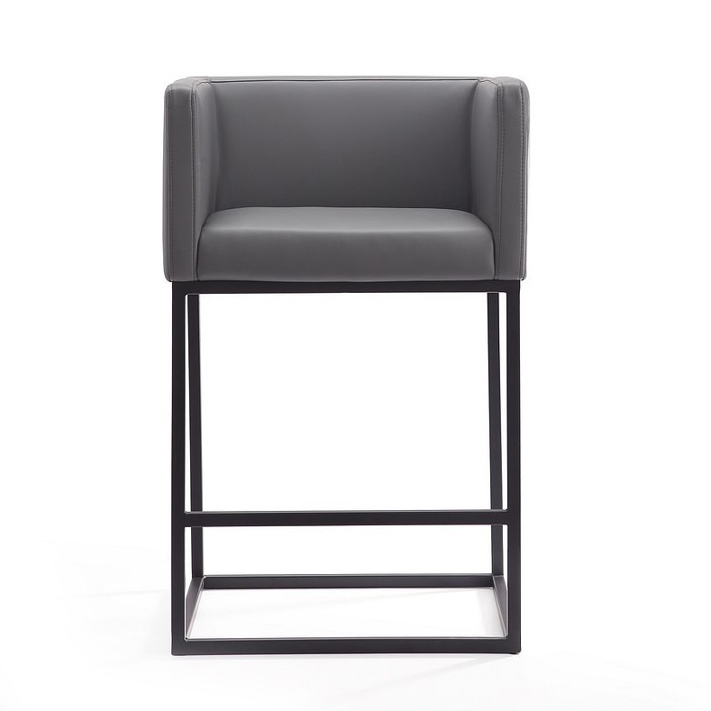 Embassy 34-inch Leatherette/Metal Counter Height Bar Stool