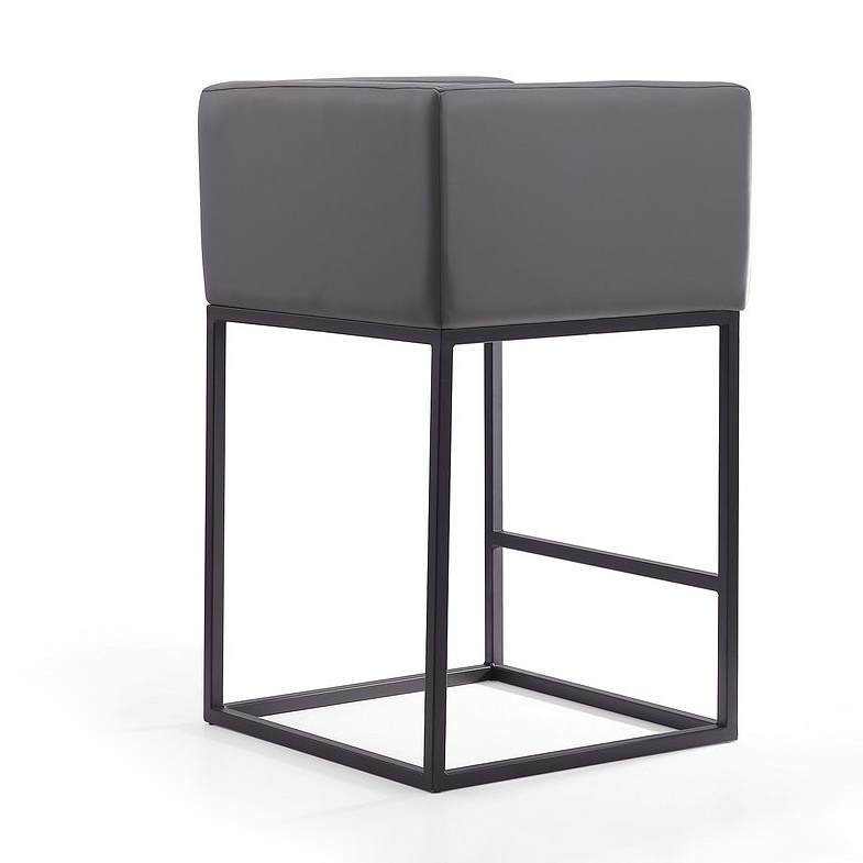 Embassy 34-inch Leatherette/Metal Counter Height Bar Stool